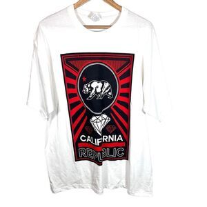 California Republic Men’s White T Shirt Size XL
